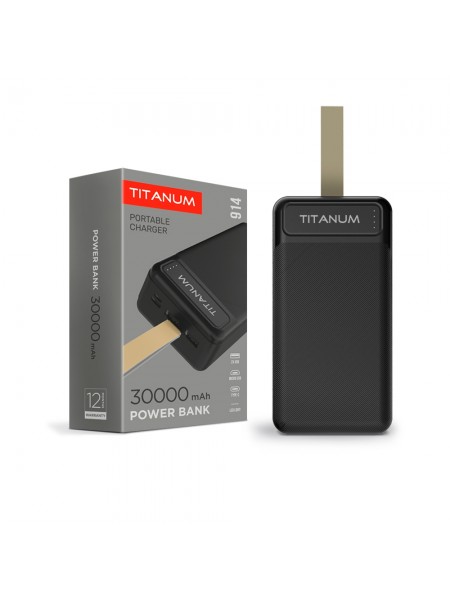 Повербанк TITANUM 914 Black 30000mAh TPB-914-B - 483445
