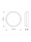 LED світильник вологозахищений круглий TITANUM 12W 6500K TL-BHR-126 TL-BHR-126 - 481656