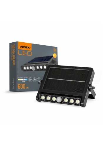 LED світильник автономний настінний IP54 VIDEX 600Lm 5000K Сенсорний VL-WLSO-025-S - 484312