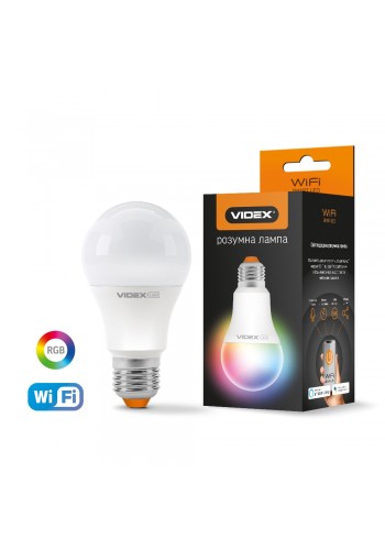 LED смарт лампа VIDEX A60 RGB CW WI-FI 12W E27