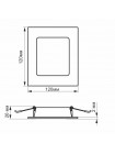 LED світильник Back вбудований квадрат VIDEX 6W 5000K VL-DLBS-065 - 480451