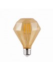 Світлодіодна лампа Filament RUSTIC DIAMOND-4 4W E27 2200К HOROZ ELECTRIC 001-034-0004-010