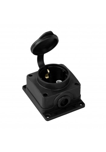 Колодка 1 гніздо з кришкою HOROZ ELECTRIC 220-000-101
