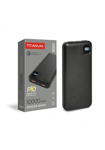 Повербанк 10000mAh TITANUM WQ55 22.5W Black TPB-WQ55-B - 486507