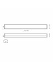 LED світильник IP65 лінійний VIDEX 48W 1.2М 4000K VLE-BNW-48124 - 541425