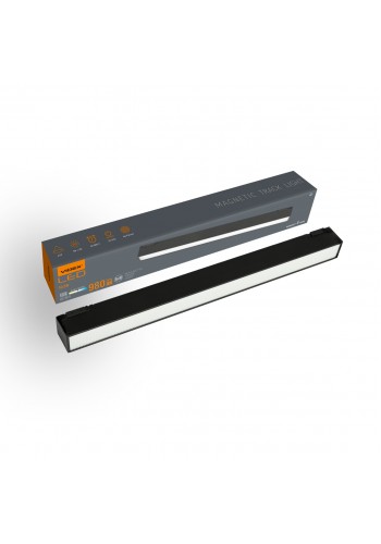 Світильник МАГНІТНИЙ трековий VIDEX LD430B 10.5W 30cm 4000K 48V Black VL-TRMS-LD430B - 485760