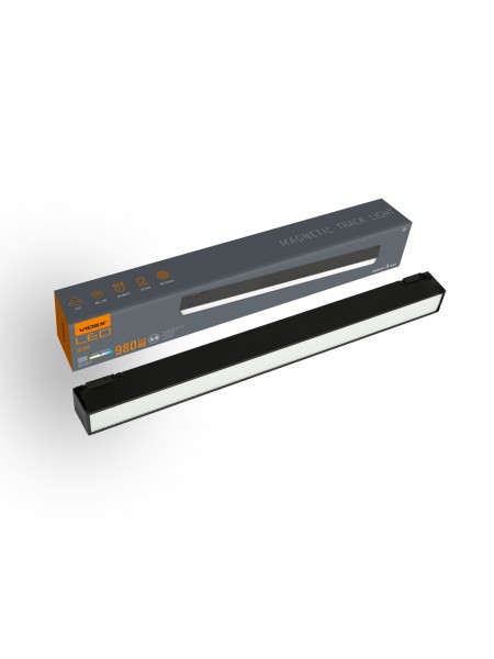 Світильник МАГНІТНИЙ трековий VIDEX LD430B 10.5W 30cm 4000K 48V Black VL-TRMS-LD430B - 485760