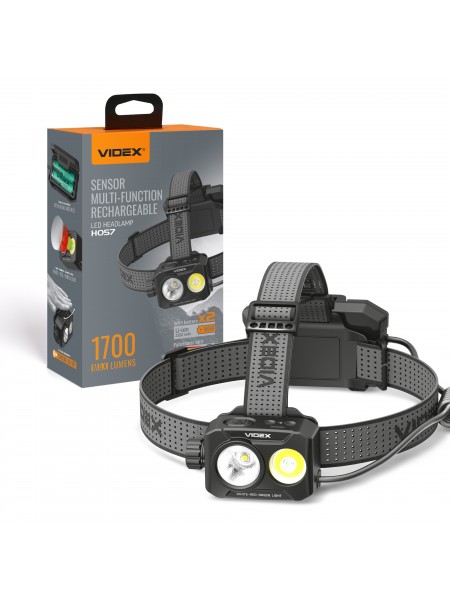 Налобний світлодіодний ліхтарик VIDEX VLF-H057 1700Lm 5000K VLF-H057 - 400189