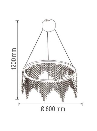 Світлодіодна люстра ASTORIA-38 38W HOROZ ELECTRIC 
019-040-0038-010