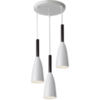 Світильник HOPFEN LOFT BELL 3 WH (E27, max 3 x 40W)