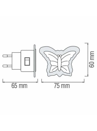 Нічник led DUFFY білий HOROZ ELECTRIC 
085-001-0005-011