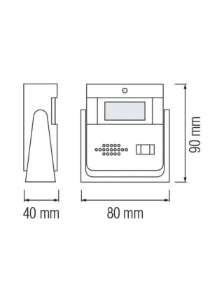 Дзвінок-сигналізація HELIX безпровідний HOROZ ELECTRIC 
086-001-0003-010