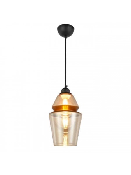 Світильник підвісний SPARK-2 янтарний+мідь HOROZ ELECTRIC 
021-016-0002-020