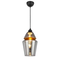 Світильник підвісний SPARK-2 титановий+мідь HOROZ ELECTRIC 
021-016-0002-010