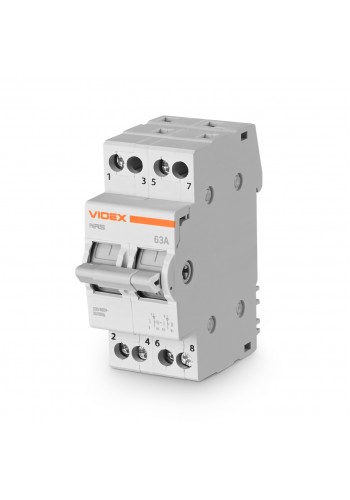 Перемикач навантаження 2п 63А VF-RS-PN263 VIDEX RESIST VF-RS-PN263 - 485364