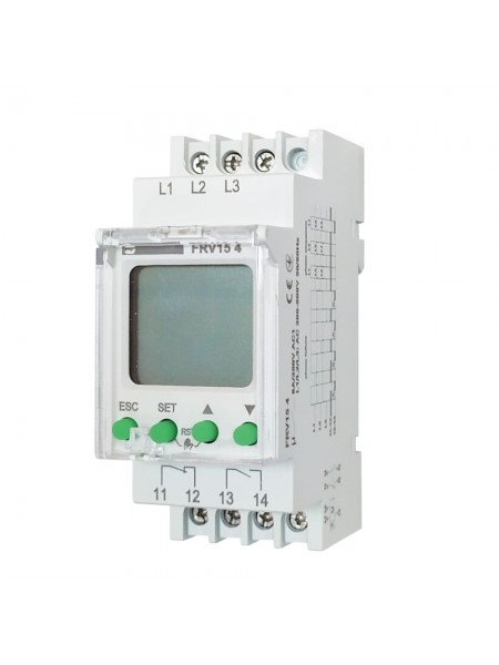 Цифрове реле контролю напруги FRV15 4 200-500V 1NO+1NC Промфактор ( FRV15 4 )
