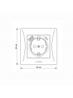 Розетка одинарна із заземленням з USB+USB-C кремова VIDEX BINERA VF-BNSK1GUC-CR - 485289