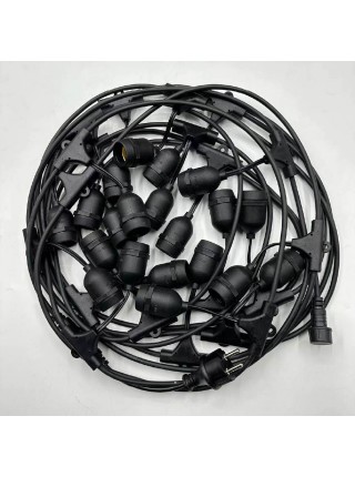 Гірлянда TWIST патрон 10хЕ27 5м IP65 чорний VIOLUX ( 950012 )