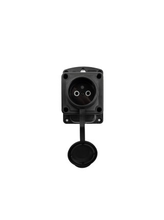 Колодка Violux каучук настінна 1-на без заземлення з кришкою IP44 ( 930690 )
