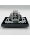 Розетка EL-BI VEGA антрацит матовий 1-на з заземленням з кришкою ( 510-016700-218 )