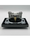 Розетка EL-BI VEGA антрацит матовий 1-на з заземленням з кришкою ( 510-016700-218 )