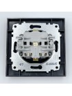 Розетка EL-BI VEGA чорний мат 1-на з заземленням з кришкою ( 510-014800-218 )