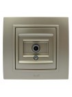 Розетка ELBI ZENA Silverline титан TV без рамки ( 609-011400-273 )