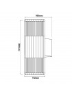 Світильник фасадний Violux SENATOR-2D 2х40Вт E27 ІР54 чорний​ ( 500640​ )