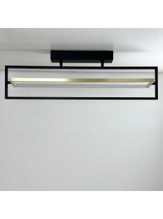 Світильник LED smart PRADA+пульт 60W 3000-5000K IP20 прямокутник чорно-золотий Violux ( 220725 )