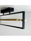 Світильник LED smart PRADA+пульт 60W 3000-5000K IP20 прямокутник чорно-золотий Violux ( 220725 )