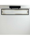 Світильник LED smart PRADA+пульт 60W 3000-5000K IP20 прямокутник чорно-золотий Violux ( 220725 )