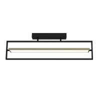Світильник LED smart PRADA+пульт 60W 3000-5000K IP20 прямокутник чорно-золотий Violux ( 220725 )