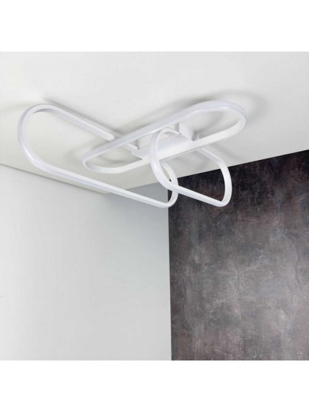 Світильник LED smart SKYLER-3D +пульт 90W 3000-5000K IP20 білий Violux ( 220885 )