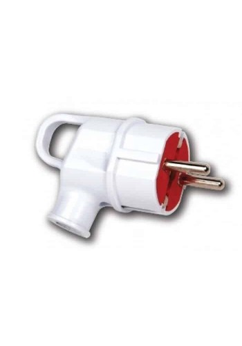 Вилка кутова з вушком з заземленням HOROZ ELECTRIC 300-000-703