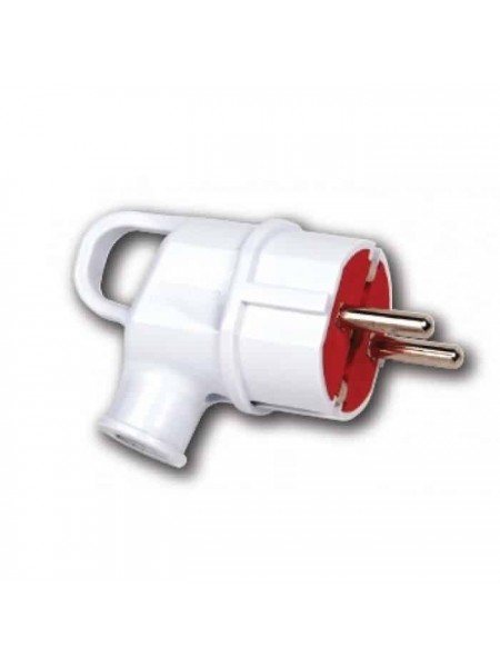 Вилка кутова з вушком з заземленням HOROZ ELECTRIC 
300-000-703