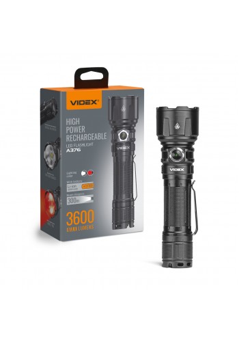 Портативний світлодіодний ліхтарик VIDEX VLF-A376 3600Lm 5000K VLF-A376 - 487177