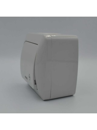 Вимикач EVA сірий 1кл прохідний з підсвіткою IP54 ( 554-011500-210 )