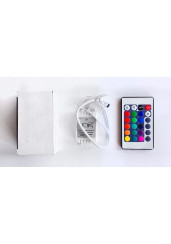Світлодіод. ПРА DELUX YL24 2A контролер RGB, з пультом