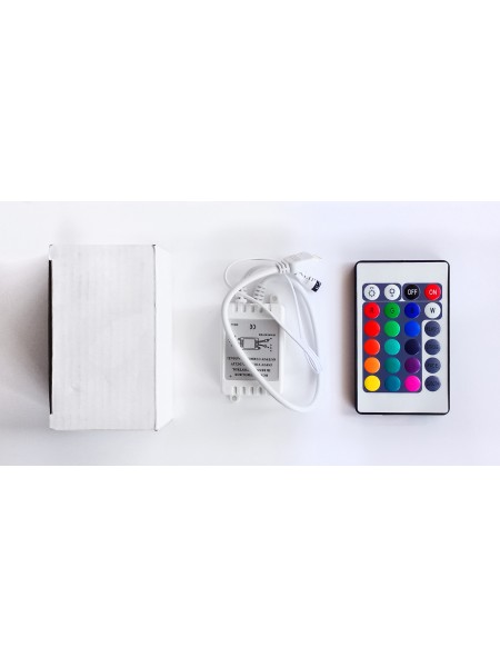 Світлодіод. ПРА DELUX YL24 2A контролер RGB, з пультом