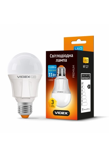 LED лампа VIDEX A60 11W E27 3000K 220V