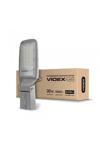 LED вуличний ліхтар VIDEX (поворотний) 30W 5000K