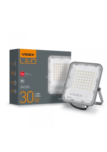 LED прожектор PREMIUM VIDEX F2 30W 5000K AC/DC12-48V VL-F2-305G-12V - 299617