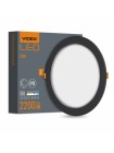 LED світильник Back вбудований круглий VIDEX 20W 5000K Black VL-DLBR-205B - 485265