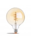 LED лампа VIDEX Filament G125FASD 5W E27 2200K дімерна бронза