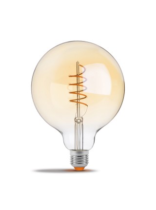 LED лампа VIDEX Filament G125FASD 5W E27 2200K диммерная бронза