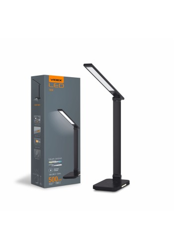 LED лампа настiльна з бездротовою зарядкою VIDEX VL-TF17B 18W 1800-6500K VL-TF17B - 484046
