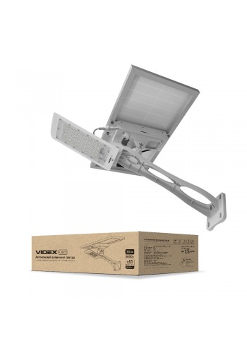 LED вуличний ліхтар автономний VIDEX 30W 5000K