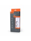 Мережевий подовжувач VIDEX ONCORD з/з 3п 3м (3x1.5мм) з кнопкою White VF-PD33G-W - 484886