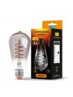 LED лампа VIDEX Filament ST64FGD 4W E27 2100K дімерна графіт VL-ST64FGD-04272 - 296609