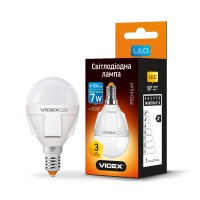 LED лампа VIDEX PREMIUM G45 7W E14 3000K VL-G45-07143 - 293905